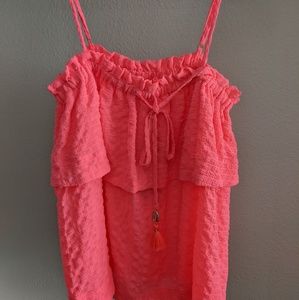 Lilly Pulitzer Mays Top - coral reef, XS, NWT